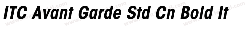 ITC Avant Garde Std Cn Bold Italic字体转换